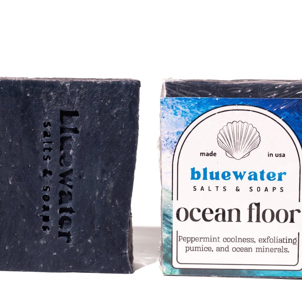 Handmade Men's Soap OCEAN FLOOR - Body Wash Hair & Beard Soap (1 Body Bar)